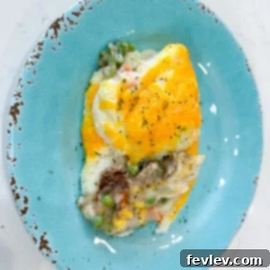 Delicious Easy Shepherd's Pie with golden mashed potato topping
