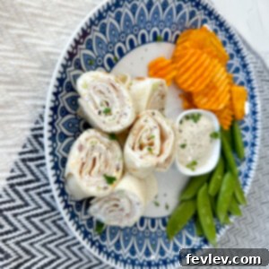 Delicious Turkey Pinwheels, a perfect snack or appetizer for any occasion