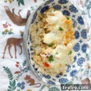 Delicious and easy chicken fajita casserole baked to perfection with melted cheese and colorful bell peppers.