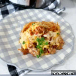 Delicious slow cooker spaghetti with meat sauce and cheese