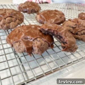 Delicious Texas Sheet Cake Cookies with chocolate glaze