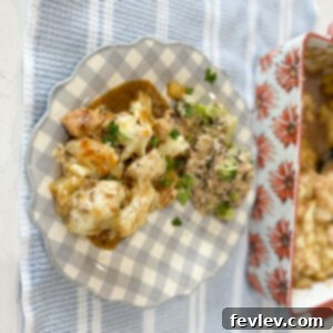 French Onion Potato Casserole - a creamy, cheesy, and savory side dish.