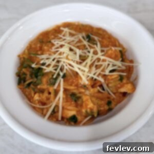easy chicken and spinach with orzo