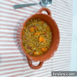 Hearty and nourishing lentil stew