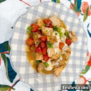 Delicious Caprese Chicken with fresh mozzarella, cherry tomatoes, and basil