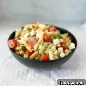 Delicious Pepperoni Pizza Pasta Salad with vibrant ingredients