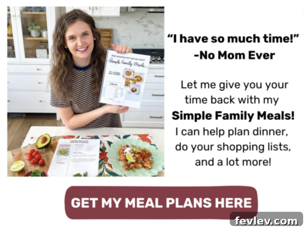 Black Bean Fiesta Burritos 8 Image promoting a simple family meal plan