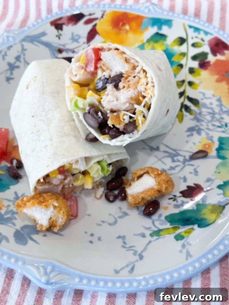 storing southwest chicken wraps