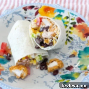 southwest chicken wrap