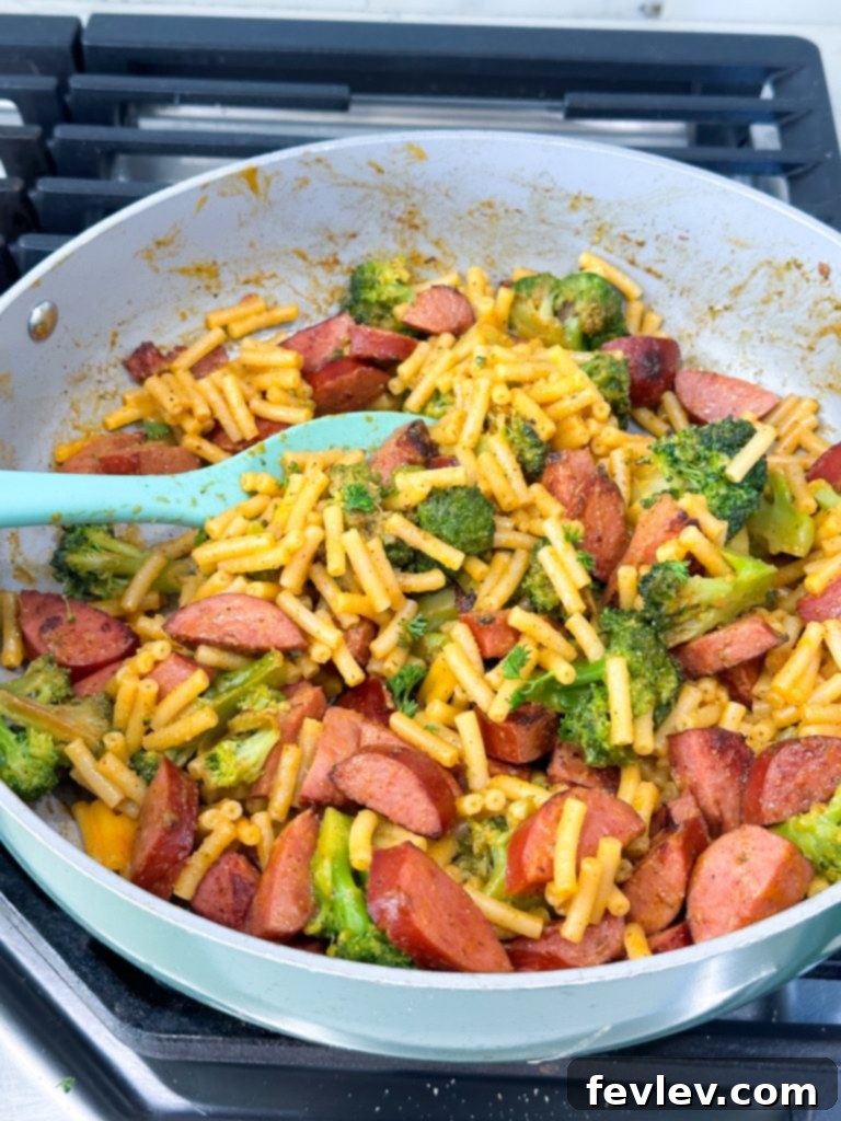 Smoked Sausage Mac and Cheese: A Five Dollar Feast 8 Smoked sausage mac and cheese with fresh green onions