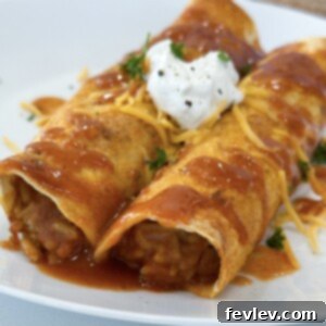 Flavorful Bean and Rice Enchiladas Dinner