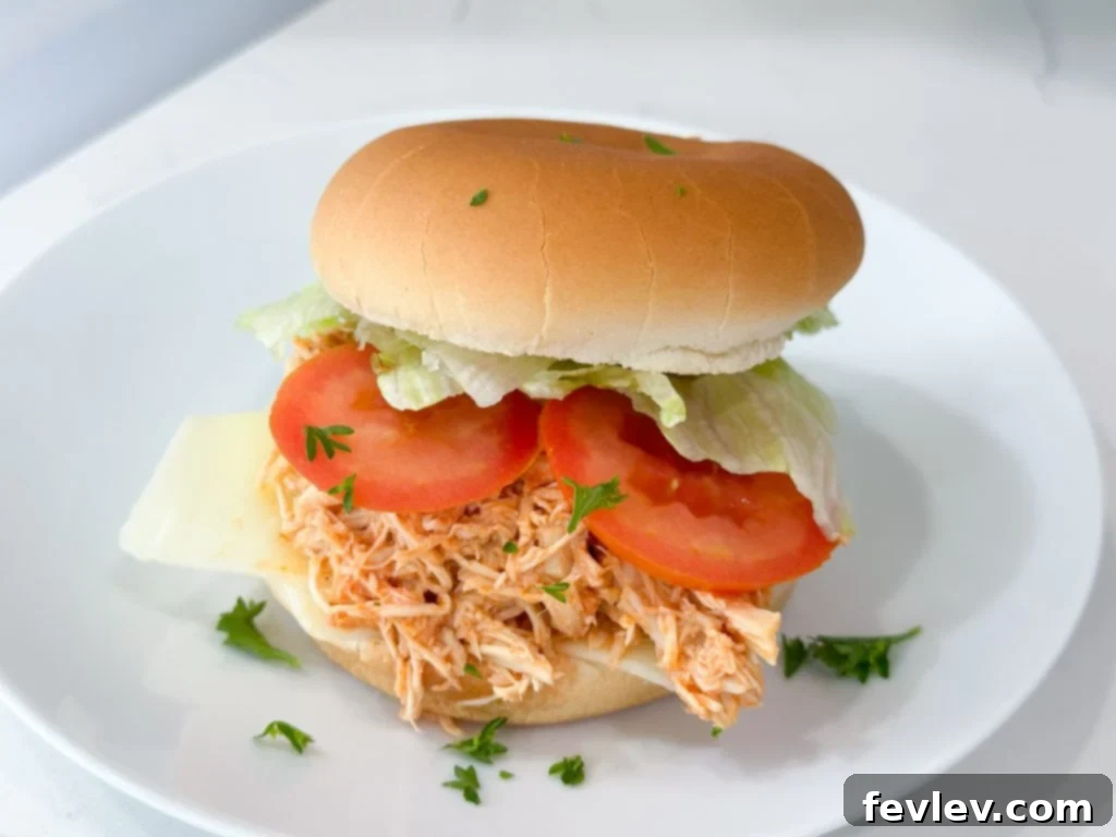 Spicy Slow Cooker Buffalo Chicken