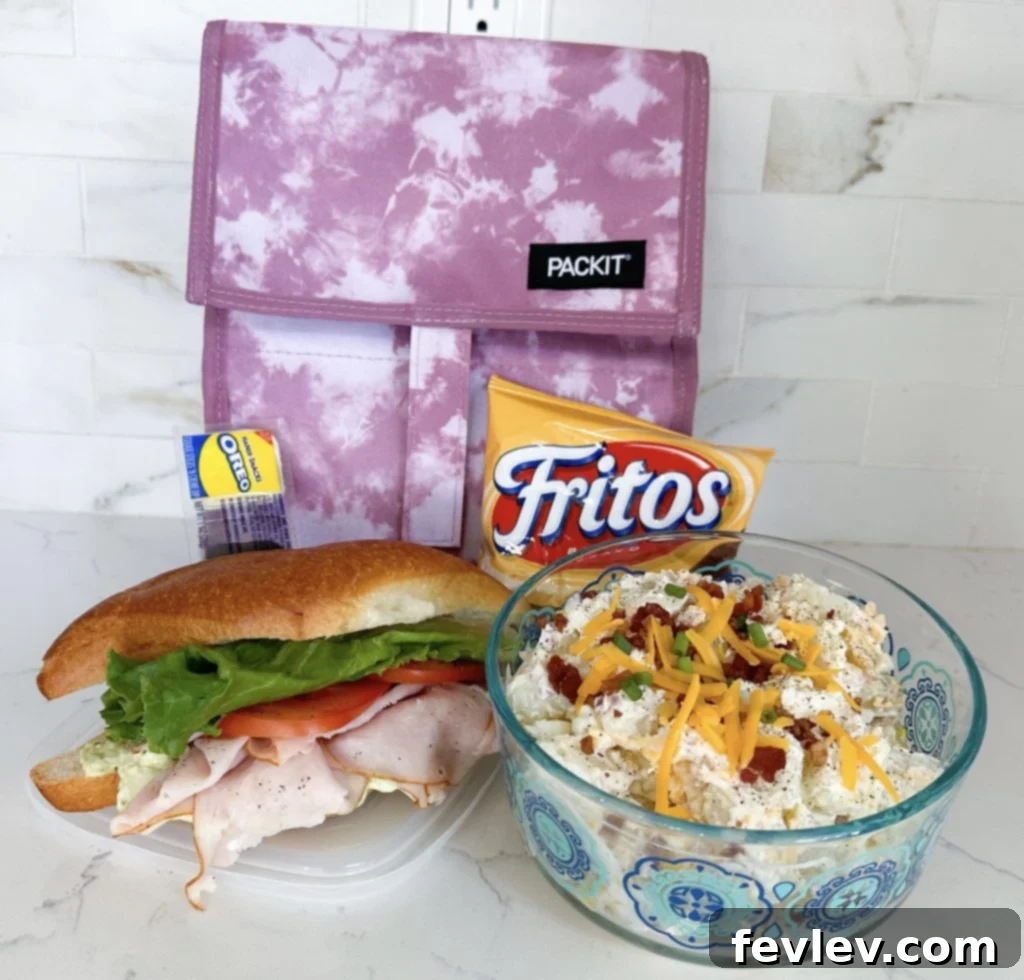 5 Fast and Flavorful Back-to-School Lunches 5 Classic turkey sub on a soft crescent roll with fresh vegetables