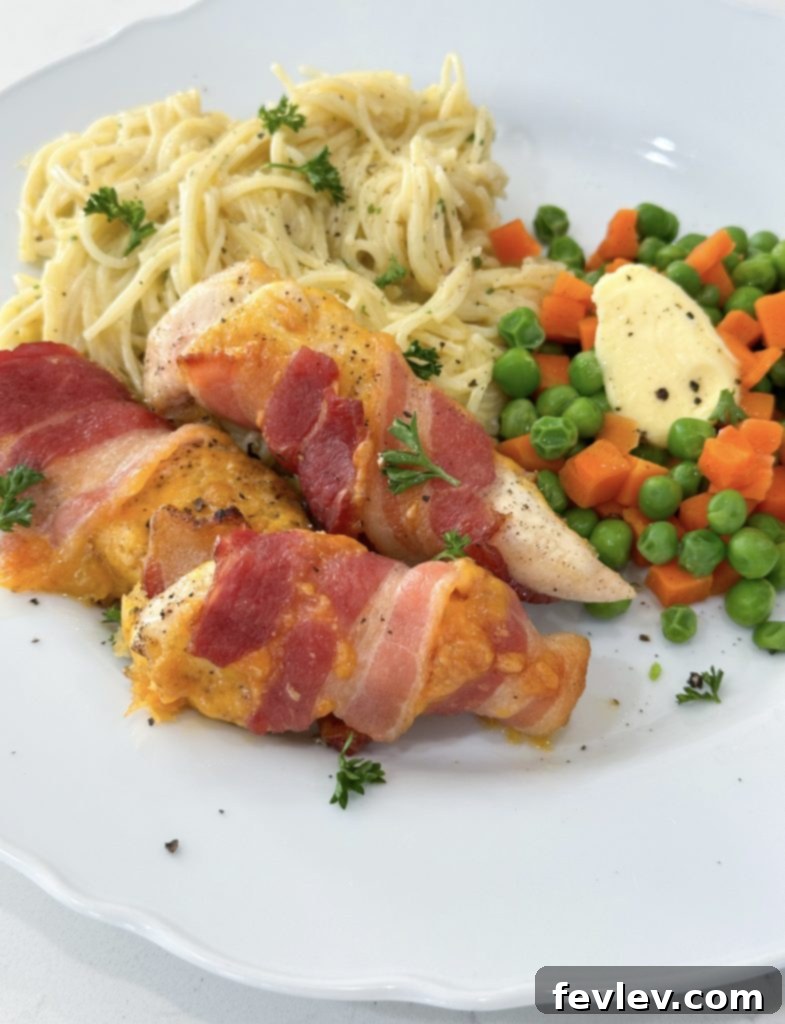 bacon wrapped chicken finished
