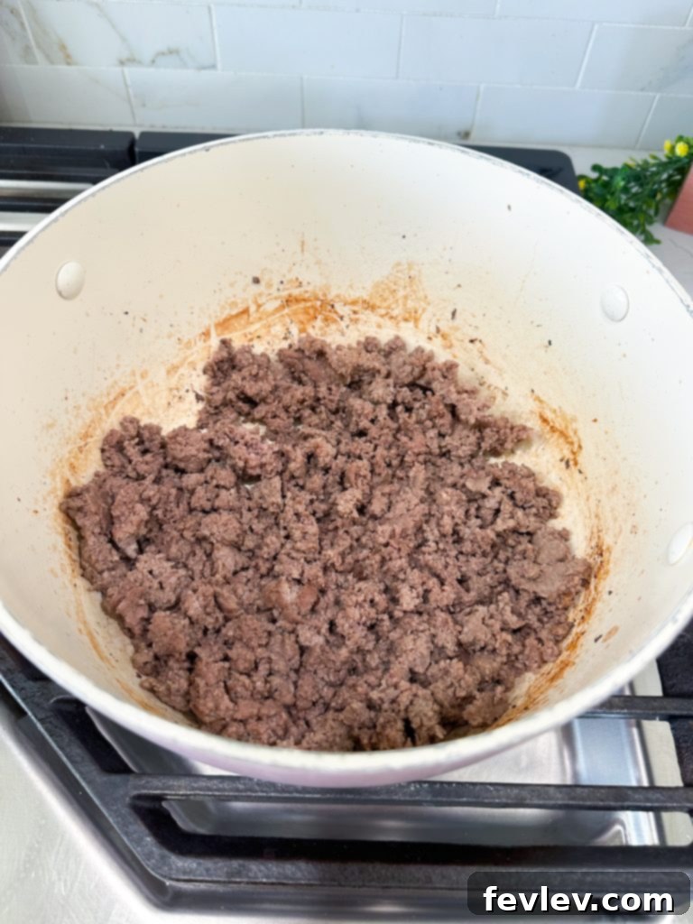 Quick and Easy Taco Mac 4 3 ingredient taco mac cooking step 2