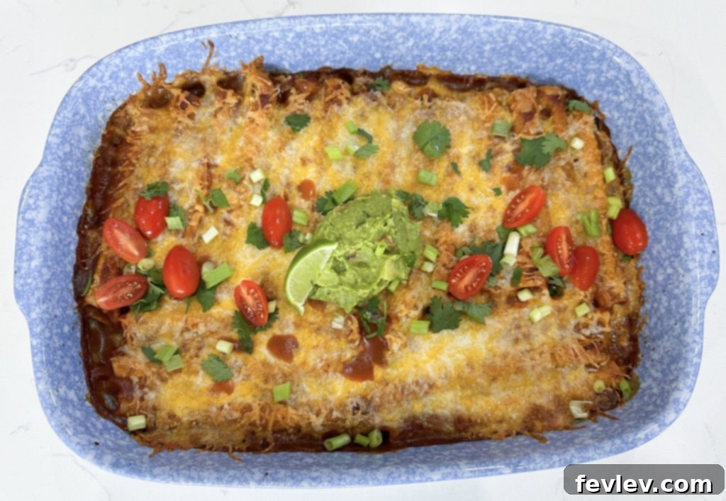 Lazy Day Taquito Bake 7 Cheesy taquito casserole fresh from the oven