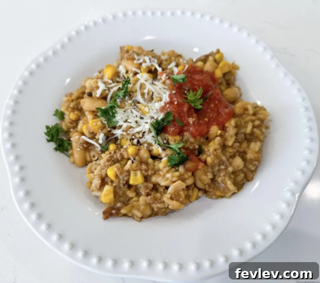 Thrive on $25: 7 Quick, Healthy Meals for Your Emergency Grocery Budget 2 Taco Turkey Rice - Budget-Friendly Recipe