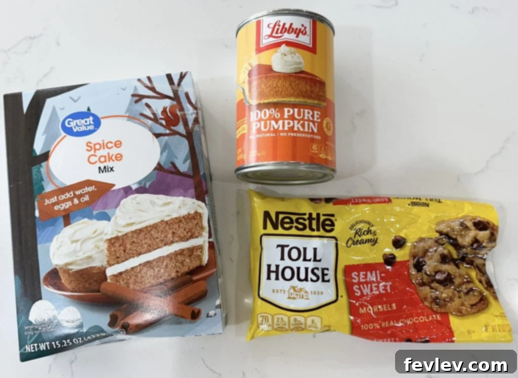 3 ingredient pumpkin cookies ingredients