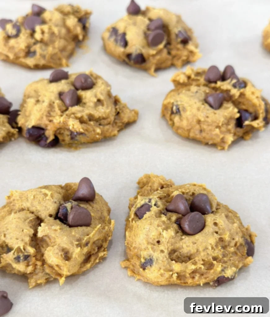 Stack of 3 ingredient pumpkin cookies