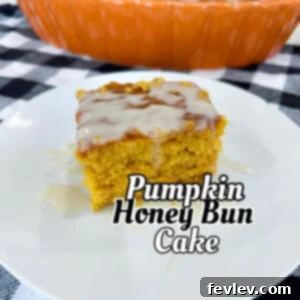 Pumpkin Honey Bun Cake