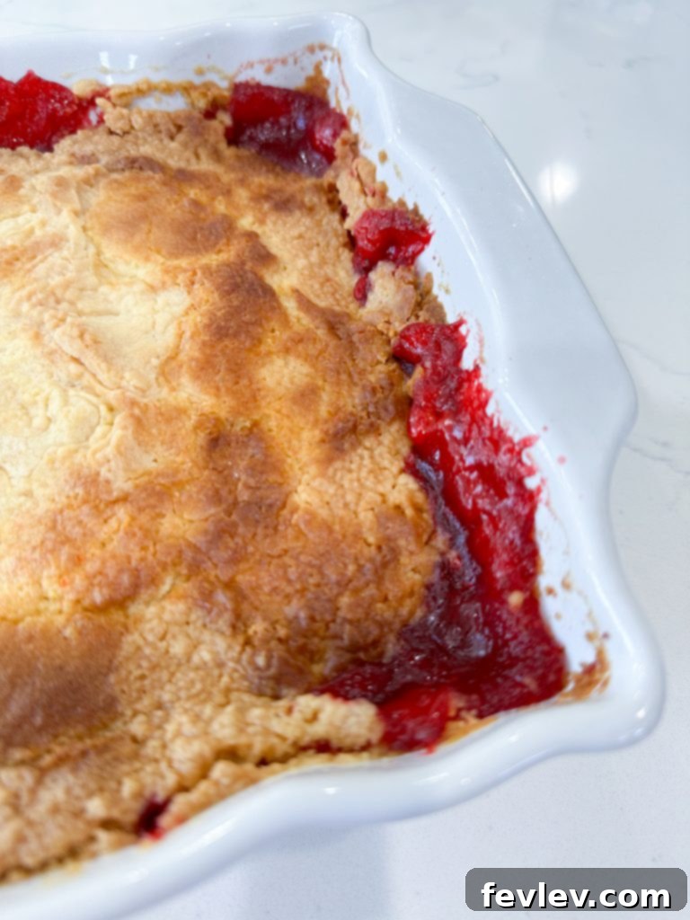 Strawberry Cheesecake Dump Cake