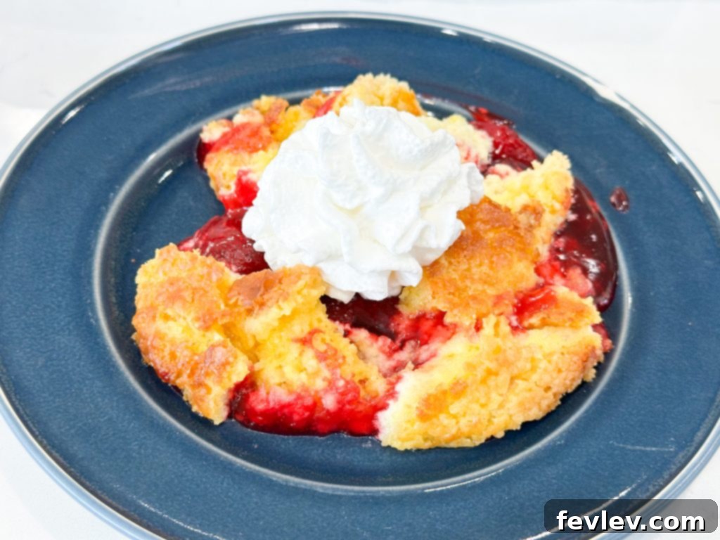 Strawberry Cheesecake Dump Cake