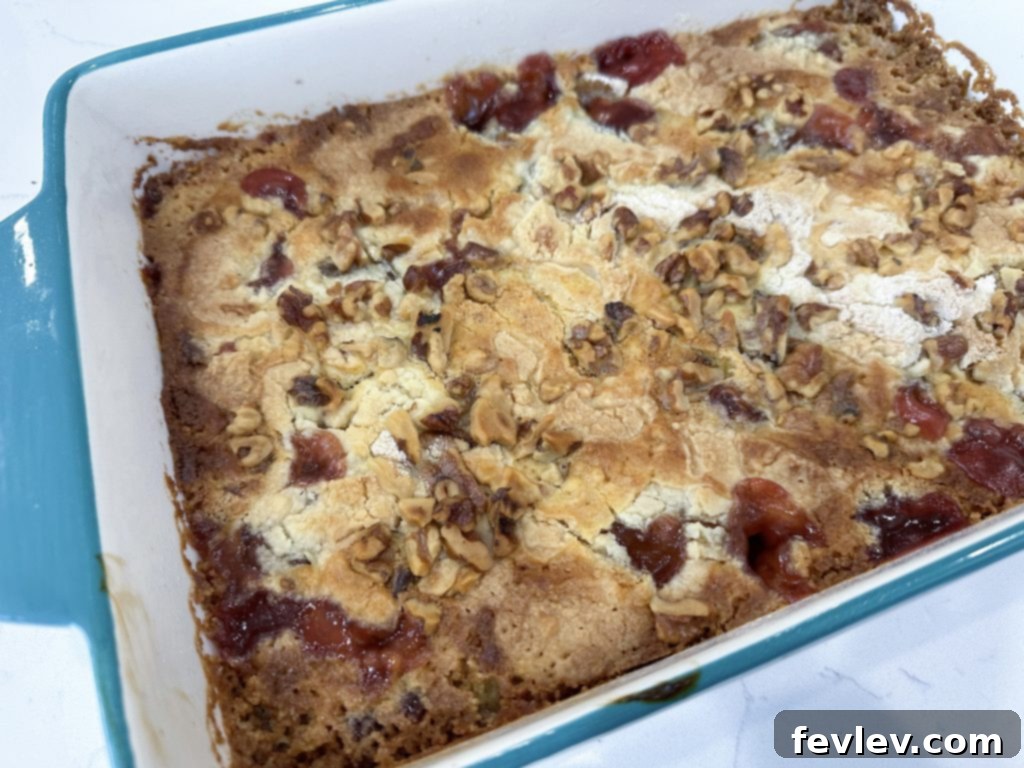 Festive Apple Cranberry Dump Cake 7 Freshly baked Apple Cranberry Christmas Dump Cake