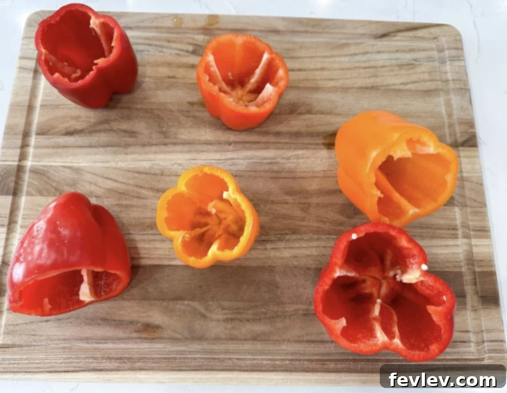 Effortless Stuffed Pepper Delight 4 slow cooker stuffed peppers