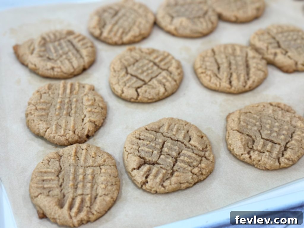 3 ingredient peanut butter cookies