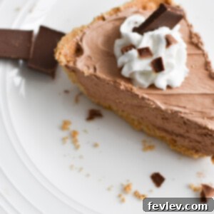 No-Bake Hershey’s Chocolate Pie, a creamy dessert
