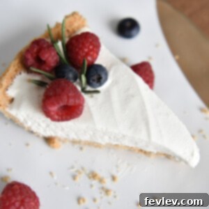 Easy No-Bake Cheesecake with graham cracker crust