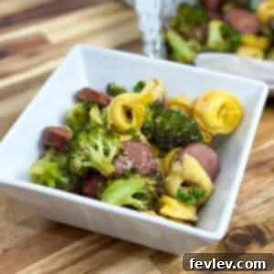 Sheet Pan Sausage Tortellini with roasted vegetables