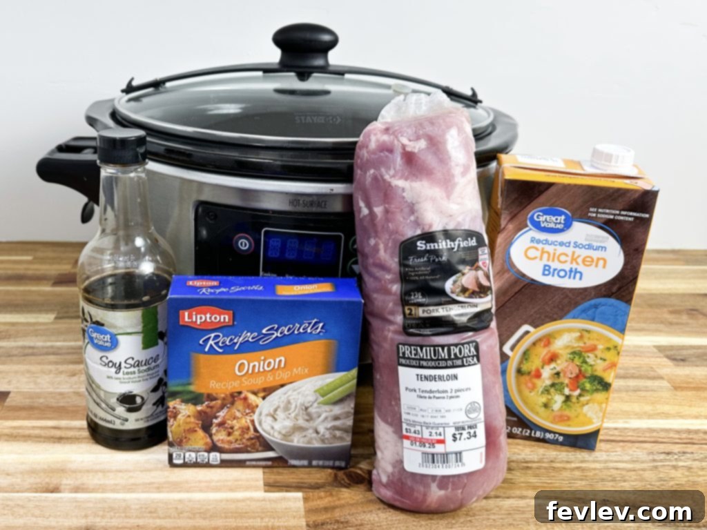 Slow cooker delicious pork tenderloin
