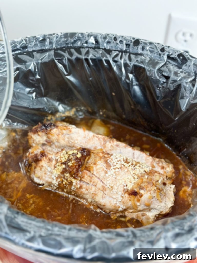 Slow cooker delicious pork tenderloin