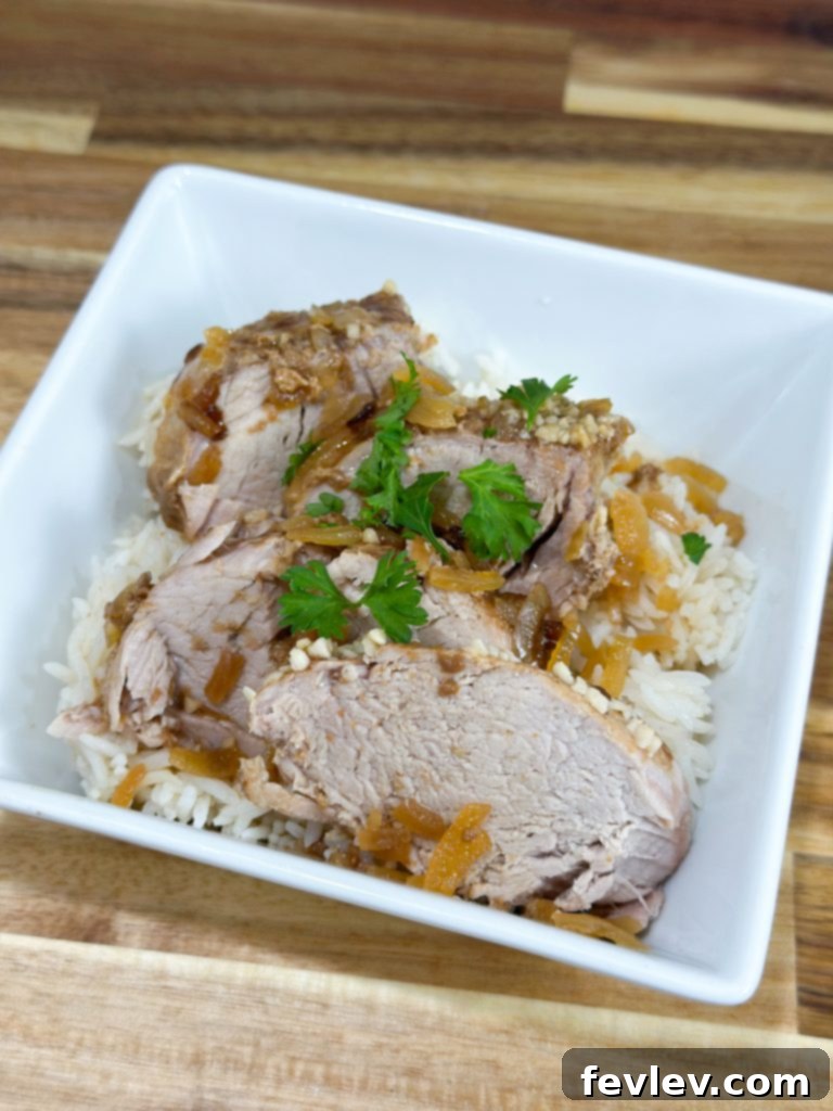 Slow cooker delicious pork tenderloin