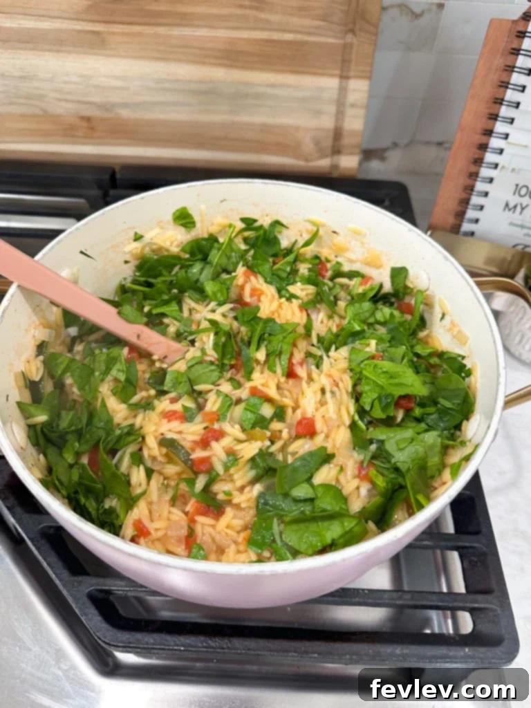 Effortless One-Pot Veggie Orzo 6 One pot orzo with vegetables