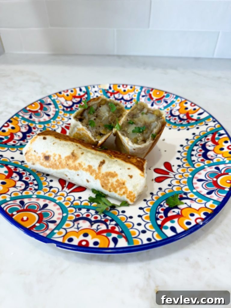 Extreme budget dollar dinners: Delicious lentil tacos with potatoes, a cheap and healthy vegetarian meal idea.