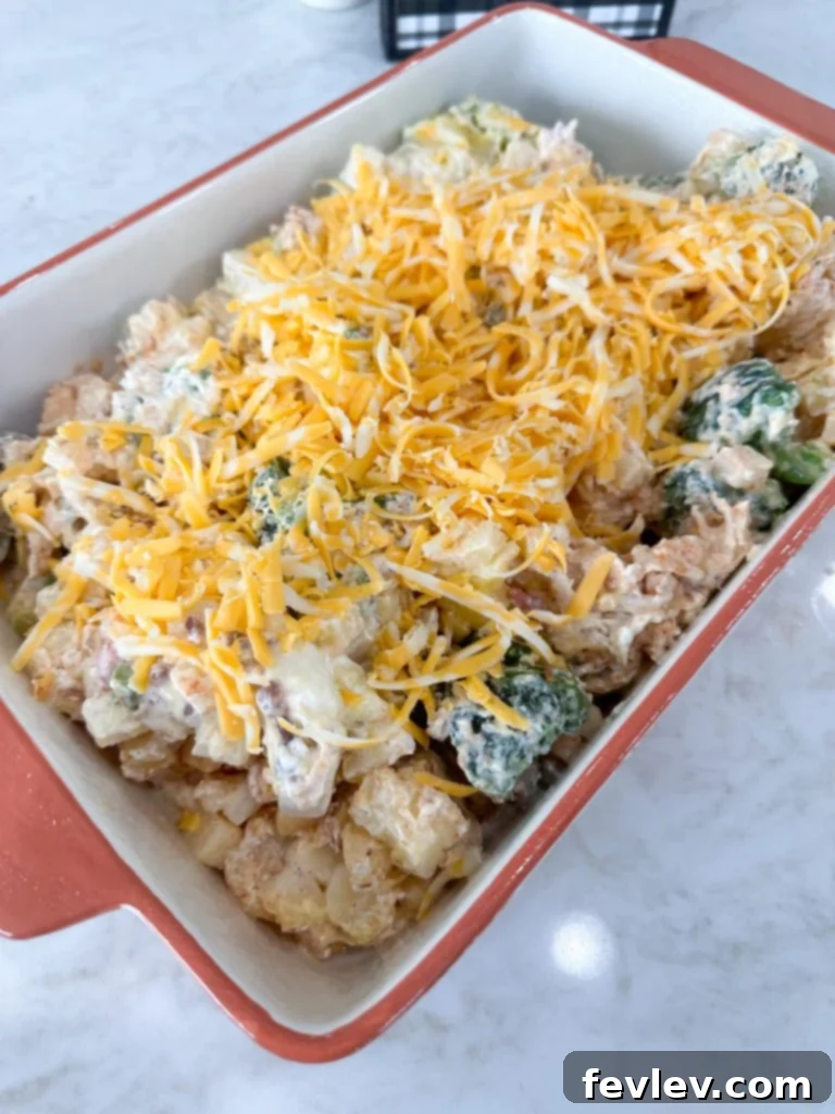 delicious creamy chicken and potatoes casserole