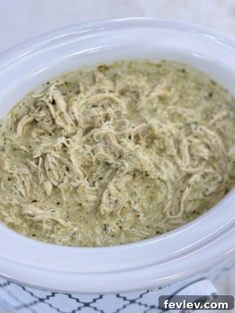 easy slow cooker pesto chicken