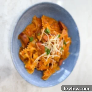 The best smoked sausage and bow tie pasta, a quick one-pot dinner