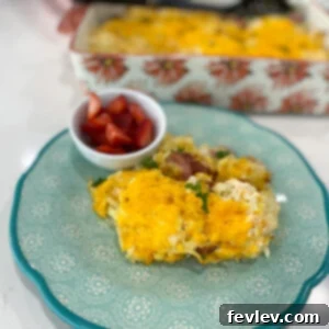 Hearty country sausage and hash brown casserole, a perfect comfort food