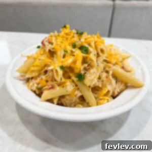 Slow Cooker Rotel Creamy Chicken Pasta