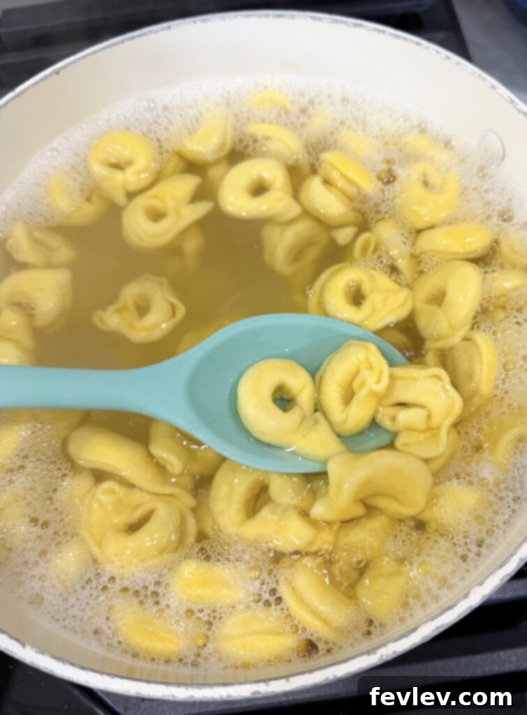 Easy Skillet Spinach Tortellini for Meatless Mondays 3 Skillet Tortellini with spinach