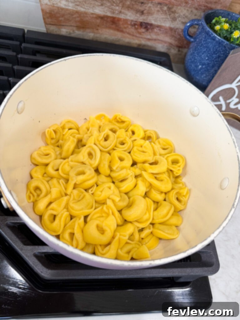 Easy Skillet Spinach Tortellini for Meatless Mondays 4 Skillet Tortellini with spinach