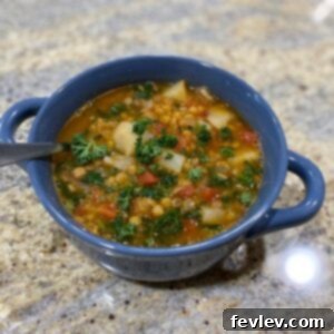 Healthy Lentil Potato Soup