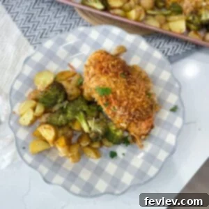 Parmesan Crusted Sheet Pan Chicken with potatoes
