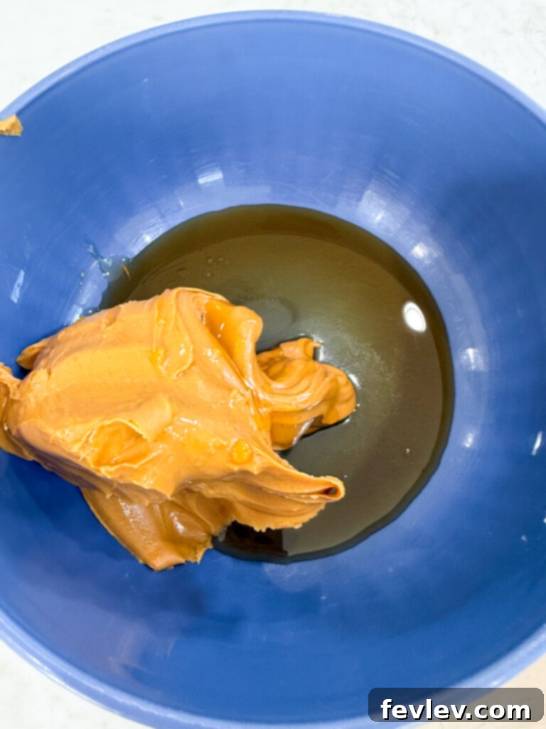 peanut butter oat mixture