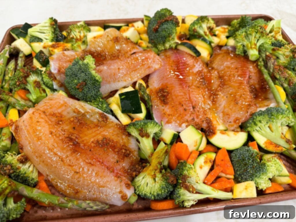 easy sheet pan tilapia
