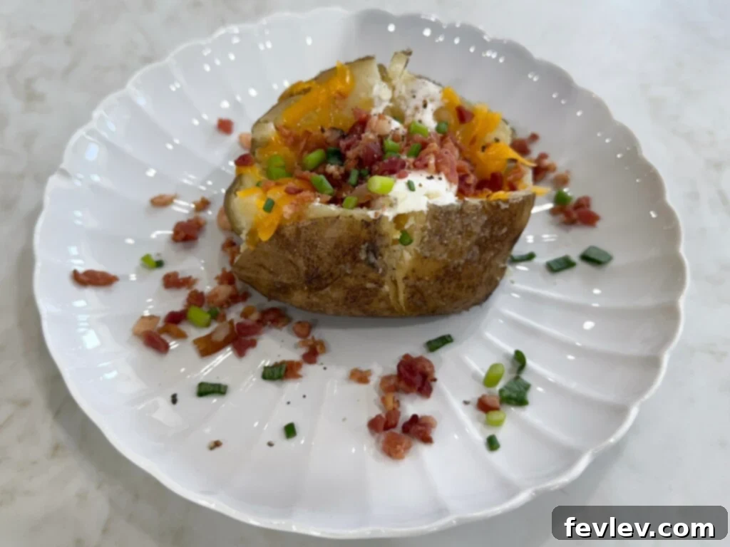 easy slow cooker baked potatoes, a perfect and simple side dish