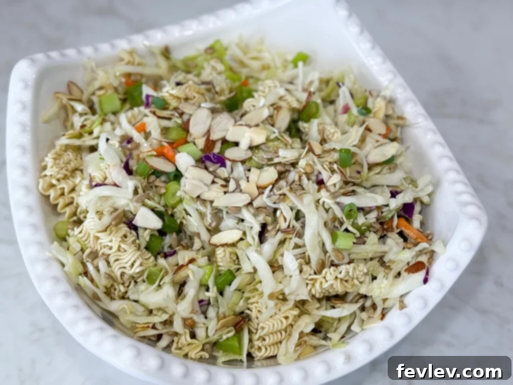 Zesty Ramen Noodle Salad 2 the best ramen noodle salad